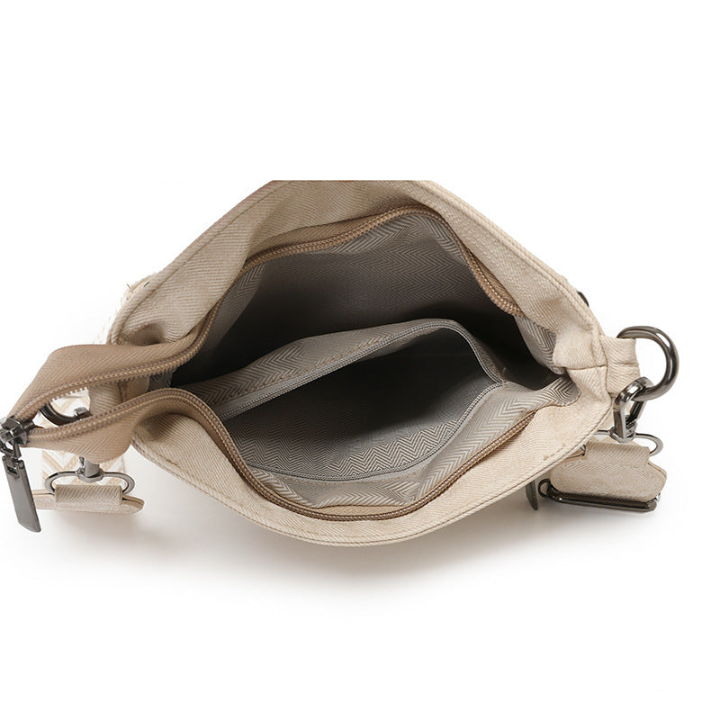 One Shoulder New Double Zipper Leisure Crossbody Bag Rossie Viren