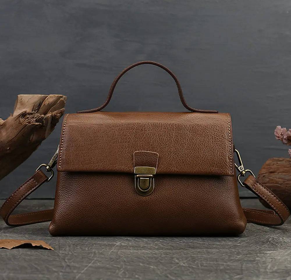 Women Satchel Shoulder Bag Vintage Top Handle Bag - The Totez