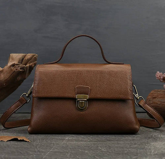 Women Satchel Shoulder Bag Vintage Top Handle Bag - The Totez