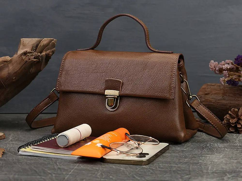 Women Satchel Shoulder Bag Vintage Top Handle Bag - The Totez