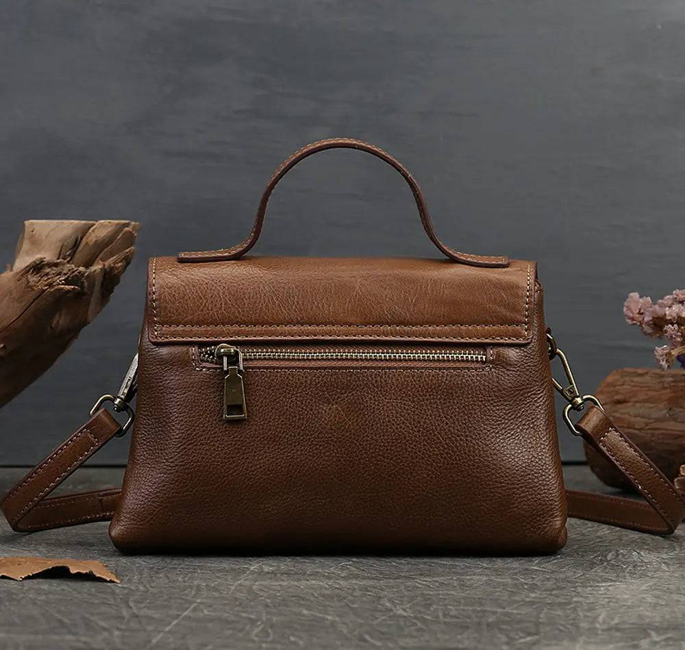 Women Satchel Shoulder Bag Vintage Top Handle Bag - The Totez