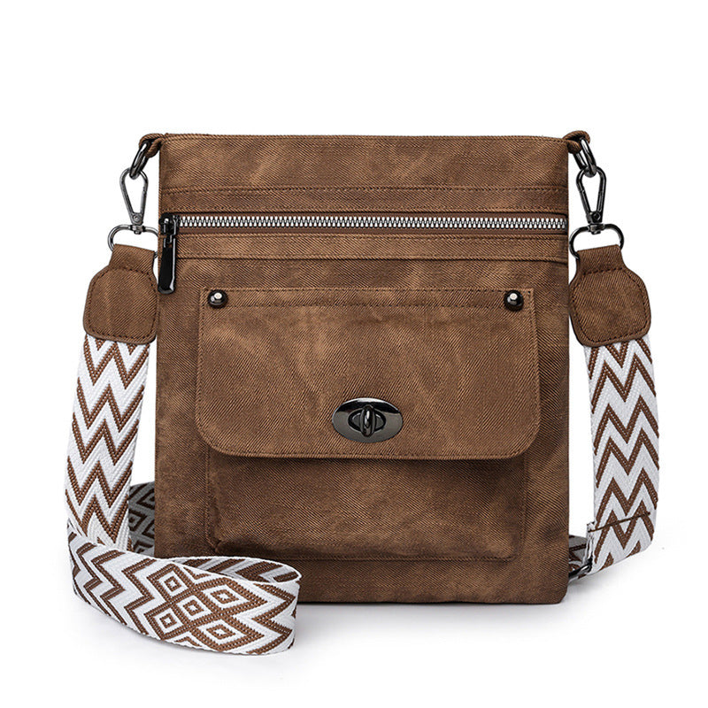 One Shoulder New Double Zipper Leisure Crossbody Bag Rossie Viren